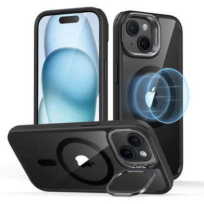 MagSafe Case for Apple iPhone 15, ESR, Classic Hybrid Kickstand, Transparent Black