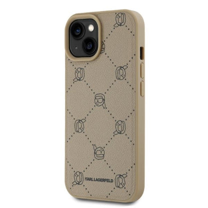 MagSafe Case for Apple iPhone 15, Karl Lagerfeld, Karl's Head, Beige