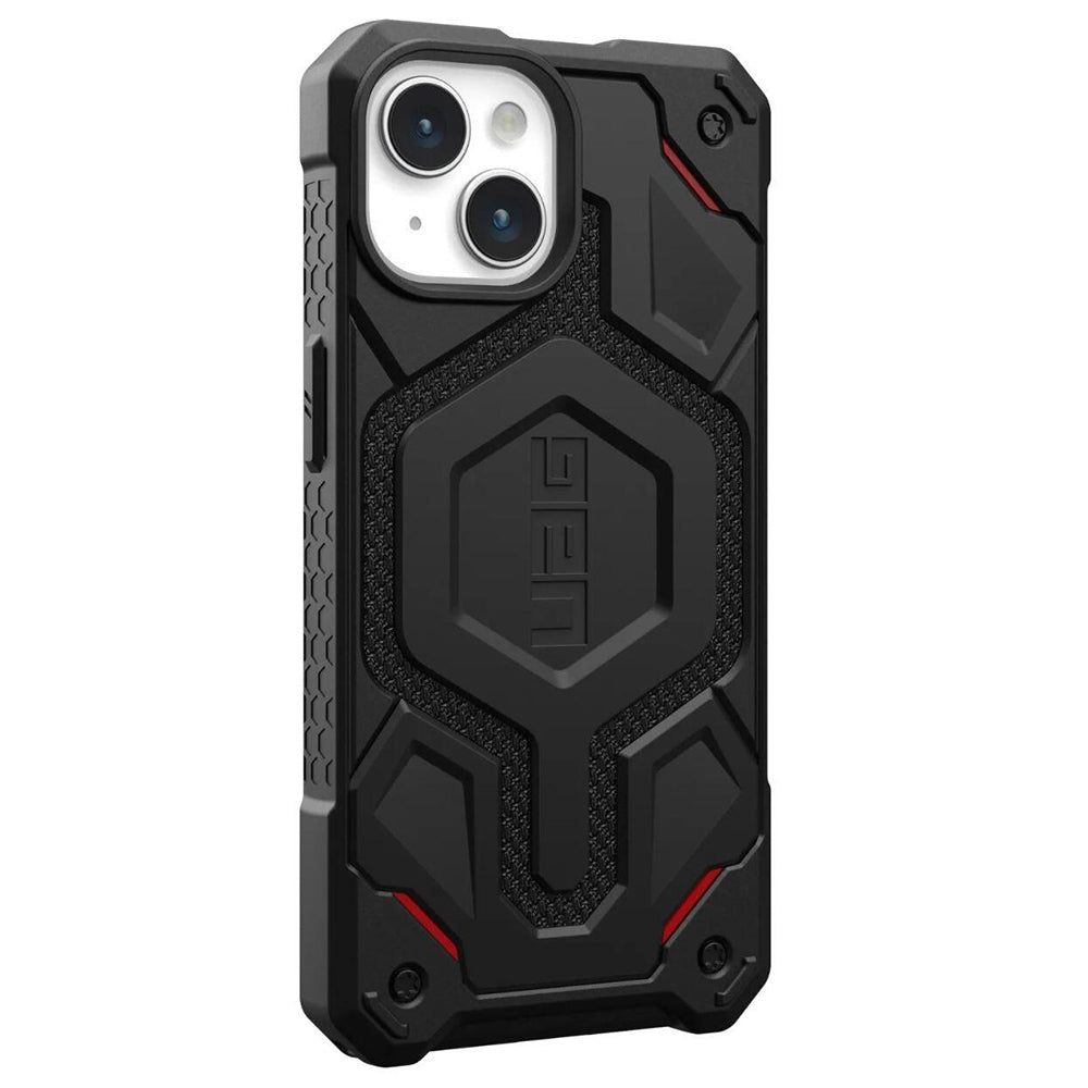 MagSafe Case for Apple iPhone 15 Plus, Urban Armor Gear, Monarch Pro Kevlar, Black
