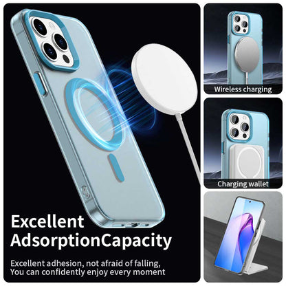 MagSafe Case for Apple iPhone 15 Pro Max, Techsuit, CandyCase, Blue