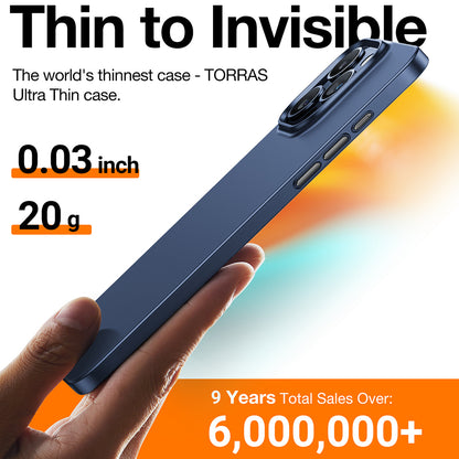 MagSafe Case for Apple iPhone 15 Pro Max, Torras, OriginFit, Navy Blue