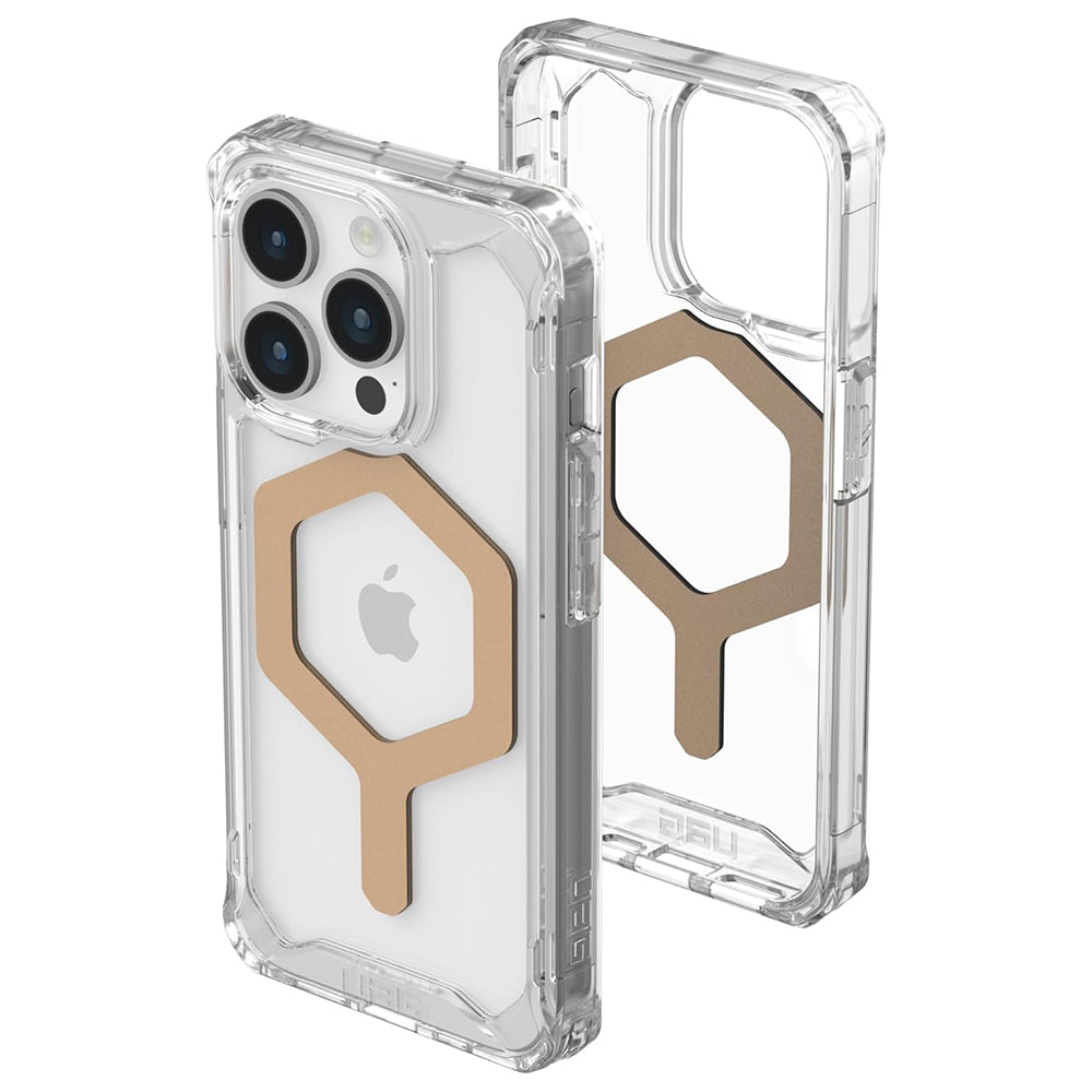 MagSafe Case for Apple iPhone 15 Pro Max, Urban Armor Gear, Plyo, Gold
