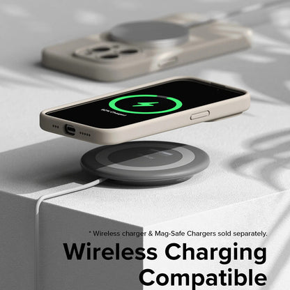 MagSafe Case for Apple iPhone 15 Pro, Ringke, Silicone, Lime Green