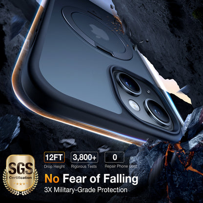 MagSafe Case for Apple iPhone 15, Torras, Ostand, Black