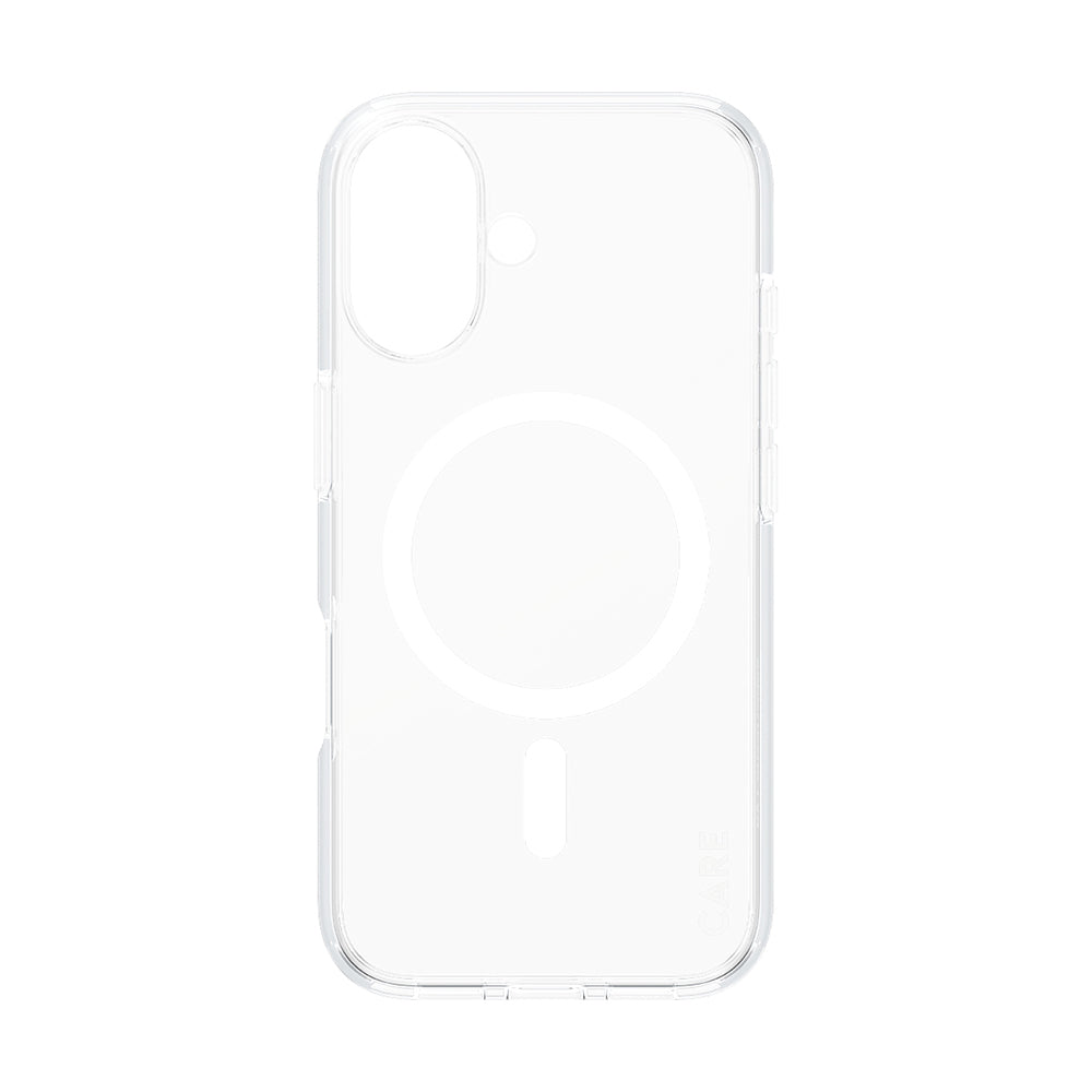 MagSafe Case for Apple iPhone 16, PanzerGlass, Urban Combat Care, White Transparent