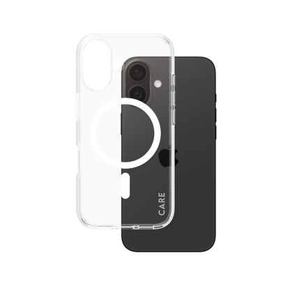 MagSafe Case for Apple iPhone 16, PanzerGlass, Urban Combat Care, White Transparent