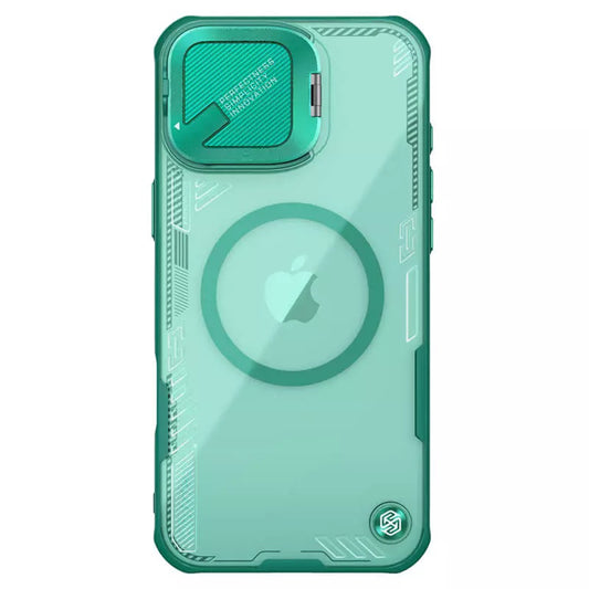 MagSafe Case for Apple iPhone 16 Plus, Nillkin, Iceblade Prop (w/o Camera Cutout), Green