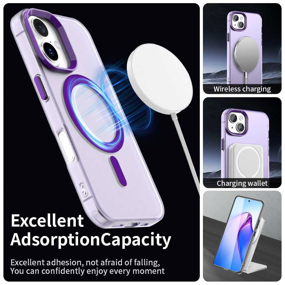 MagSafe Case for Apple iPhone 16 Plus, Techsuit, CandyCase, Purple
