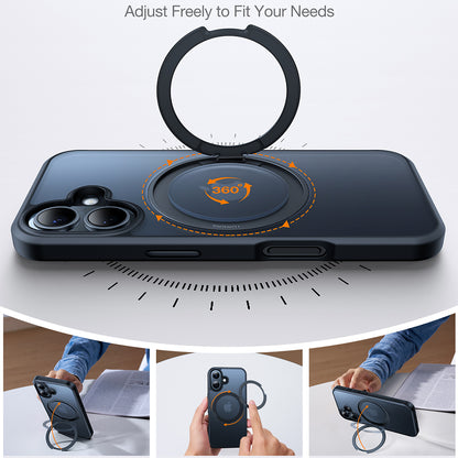 MagSafe Case for Apple iPhone 16 Plus, Torras, Ostand Pro, Black