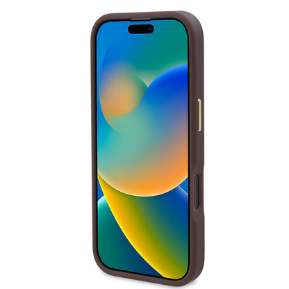 MagSafe Case for Apple iPhone 16 Pro, Guess, 4G Logo Plate, Pink