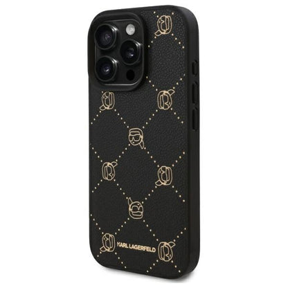 MagSafe Case for Apple iPhone 16 Pro, Karl Lagerfeld, Karl's Head, Black
