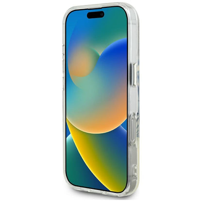 MagSafe Case for Apple iPhone 16 Pro Max, Guess, IML Metal Colored Circle, Pink