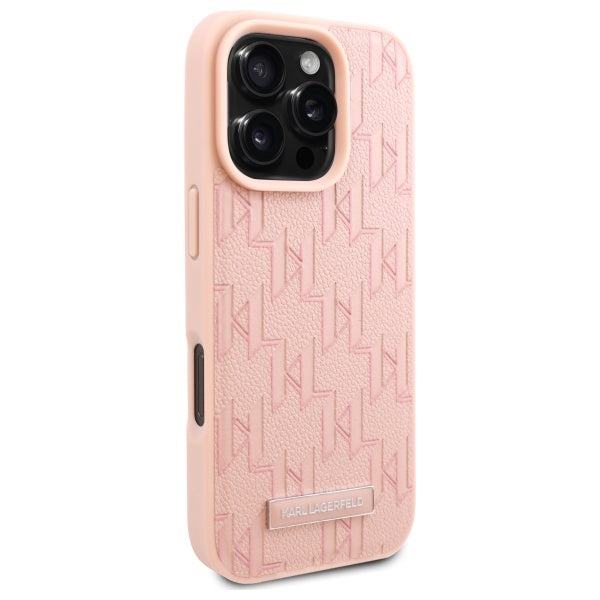 MagSafe Case for Apple iPhone 16 Pro Max, Karl Lagerfeld, Hot Stamp, Pink