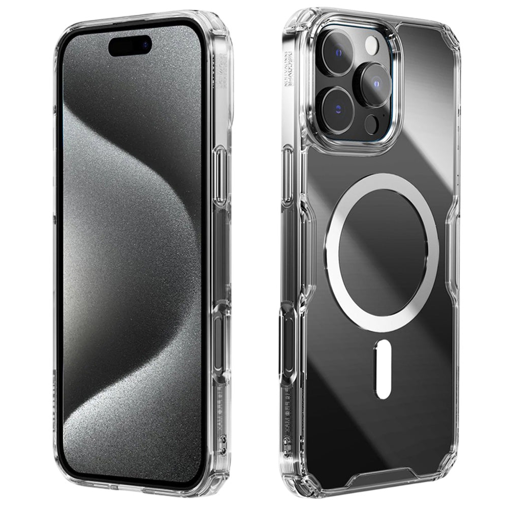 MagSafe Case for Apple iPhone 16 Pro Max, Nillkin, Nature Pro, Transparent