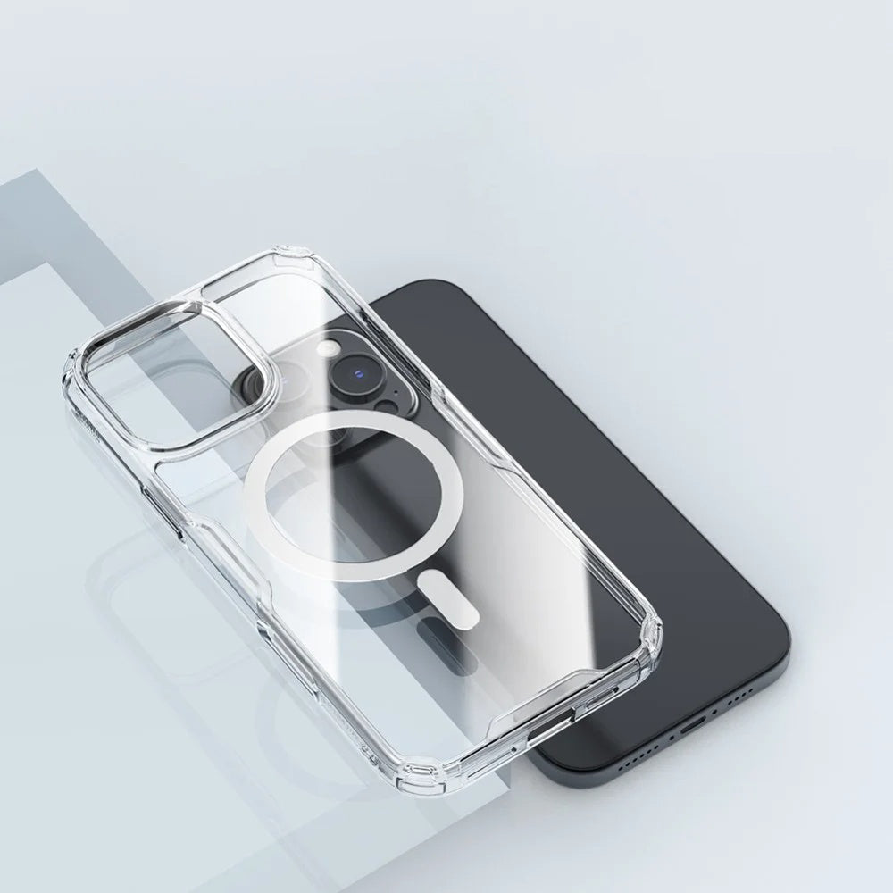 MagSafe Case for Apple iPhone 16 Pro Max, Nillkin, Nature Pro, Transparent