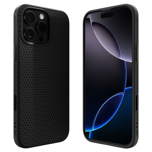 MagSafe Case for Apple iPhone 16 Pro Max, Spigen, Liquid Air T, Matte Black