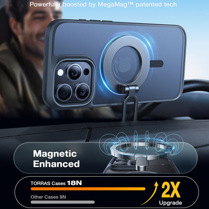 MagSafe Case for Apple iPhone 16 Pro Max, Torras, Guardian, Black