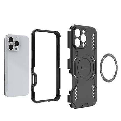 MagSafe Case for Apple iPhone 16 Pro, Techsuit, ArmorMag, Black