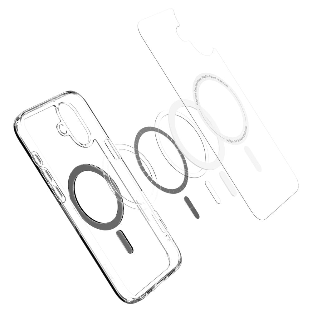 MagSafe Case for Apple iPhone 16, Spigen, Ultra Hybrid, Black ACS08206