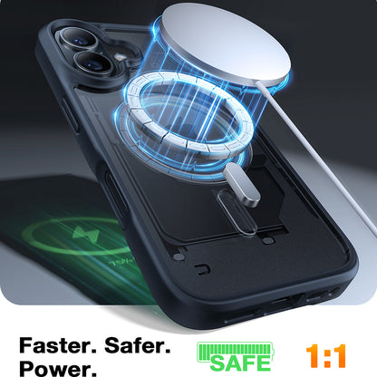 MagSafe Case for Apple iPhone 16, Torras, Guardian, Black