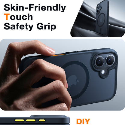 MagSafe Case for Apple iPhone 16, Torras, Guardian, Black