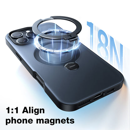 MagSafe Case for Apple iPhone 16, Torras, Ostand Spin, Transparent