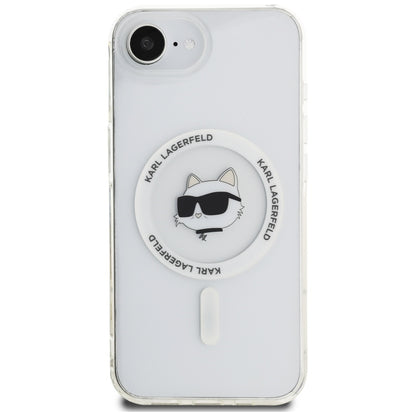 MagSafe Case for Apple iPhone 16e, Karl Lagerfeld, IML Choupette's Head, White