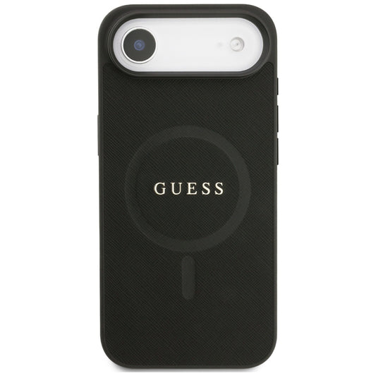 MagSafe Case for Apple iPhone 17 Air, Guess, Saffiano Classic Logo, Black