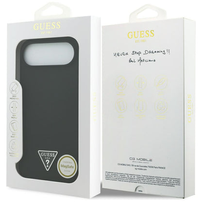 MagSafe Case for Apple iPhone 17 Air, Guess, Triangle Logo, Black