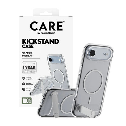 MagSafe Case for Apple iPhone 17 Air, PanzerGlass, Kickstand Care Feature, Transparent