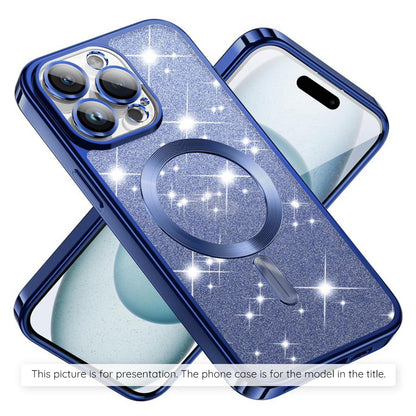 MagSafe Case for Apple iPhone 17 Air, Techsuit, Luxury Glitter, Blue