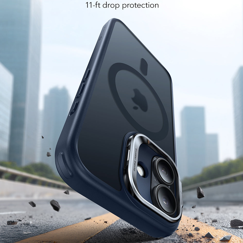 MagSafe Case for Apple iPhone 17, ESR, Classic Hybrid Kickstand, Satin Blue