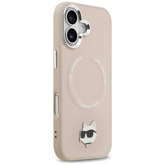 MagSafe Case for Apple iPhone 17, Karl Lagerfeld, Choupette Pin, Pink