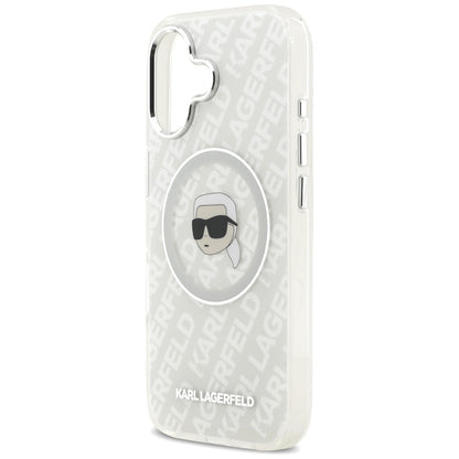 MagSafe Case for Apple iPhone 17, Karl Lagerfeld, IML Karl's Head, Grey