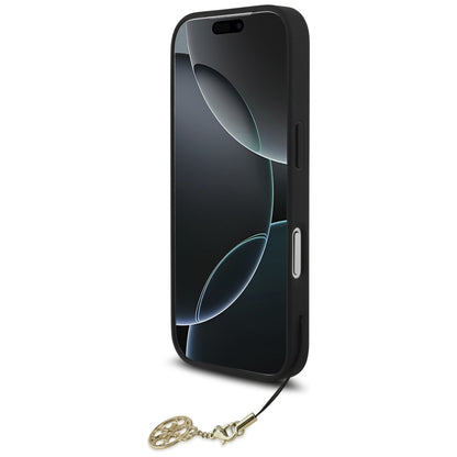 MagSafe Case for Apple iPhone 17 Pro, Guess, 4G Charm Cradle, Black