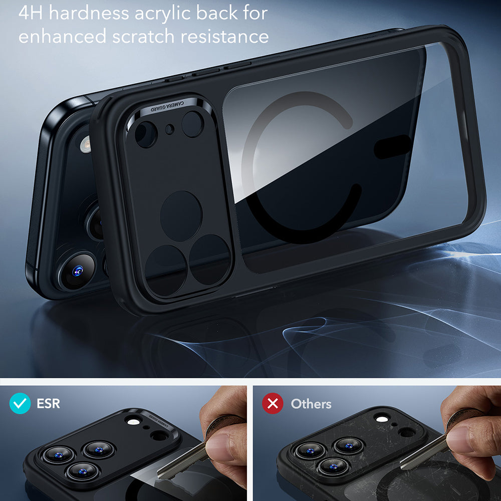 MagSafe Case for Apple iPhone 17 Pro Max, ESR, Classic Hybrid, Transparent Black