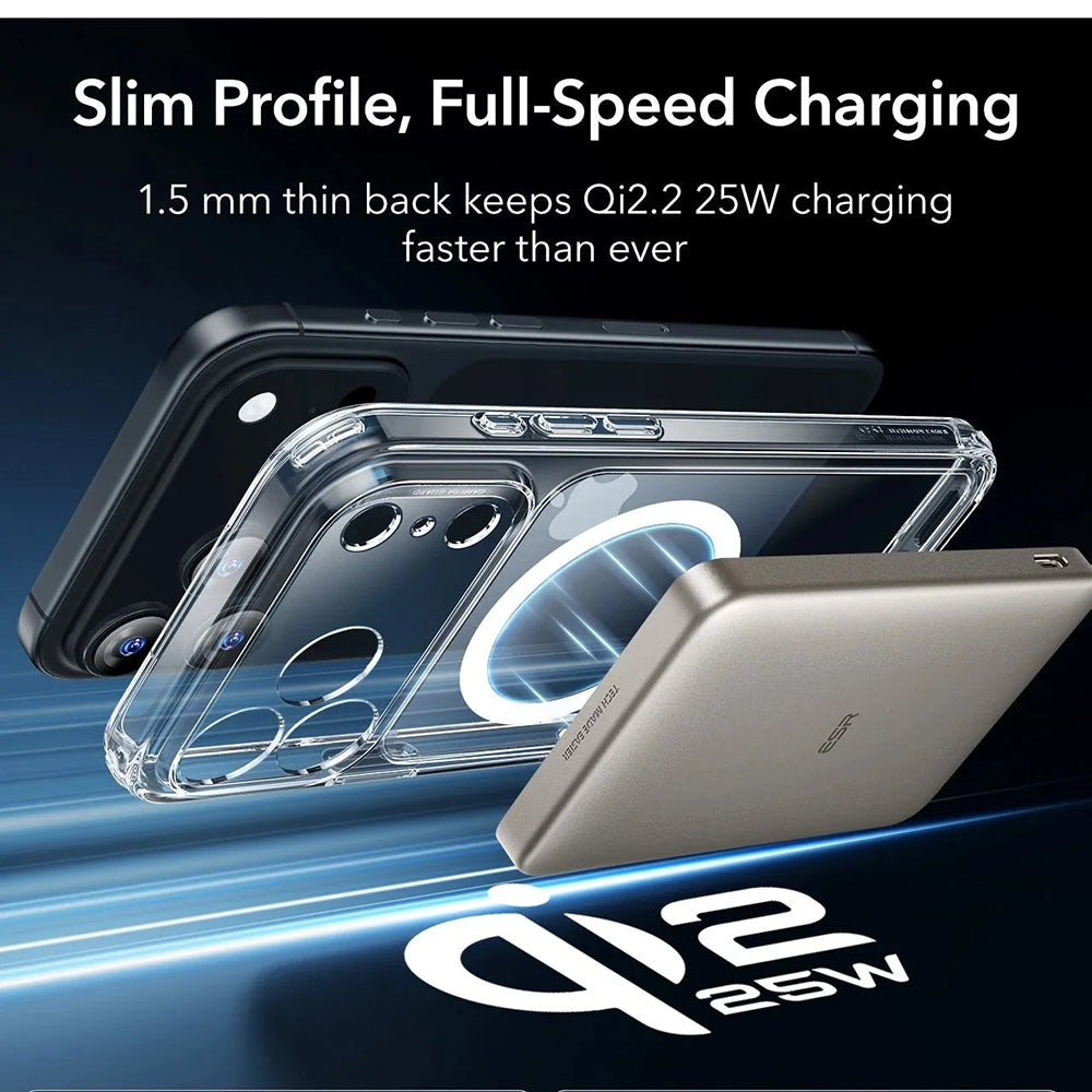 MagSafe Case for Apple iPhone 17 Pro Max, ESR, Classic Hybrid, Transparent