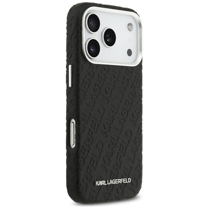 MagSafe Case for Apple iPhone 17 Pro Max, Karl Lagerfeld, FW Stamped Karl, Black