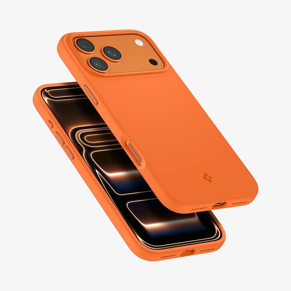 MagSafe Case for Apple iPhone 17 Pro Max, Spigen, Silicone Fit, Orange