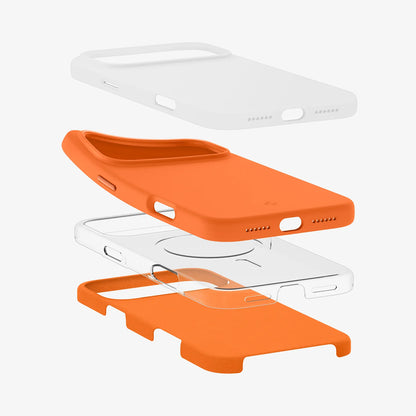 MagSafe Case for Apple iPhone 17 Pro Max, Spigen, Silicone Fit, Orange