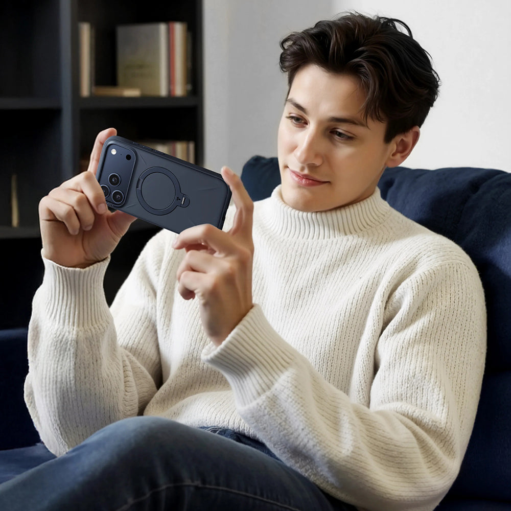 MagSafe Case for Apple iPhone 17 Pro, Torras, QPRO Silicone, Light Blue