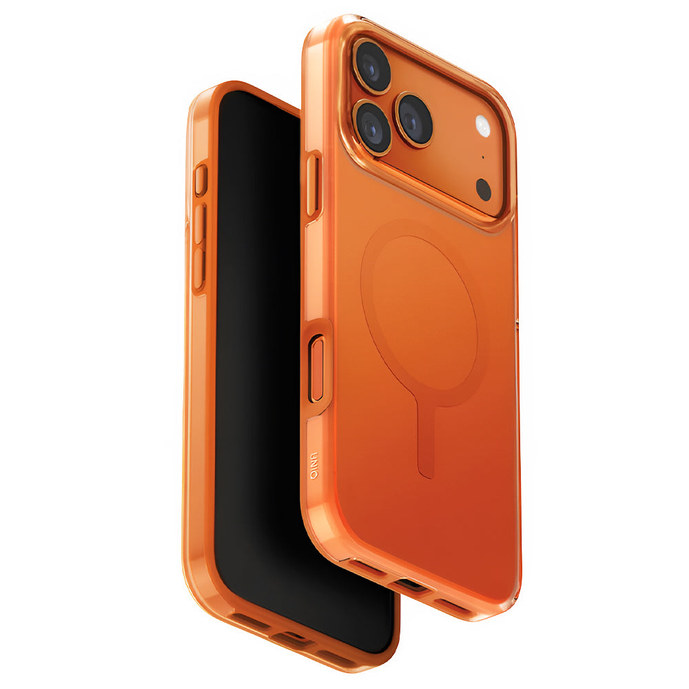 MagSafe Case for Apple iPhone 17 Pro, UNIQ, Clario MagClick, Orange