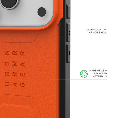 MagSafe Case for Apple iPhone 17 Pro, Urban Armor Gear, Civilian, Orange