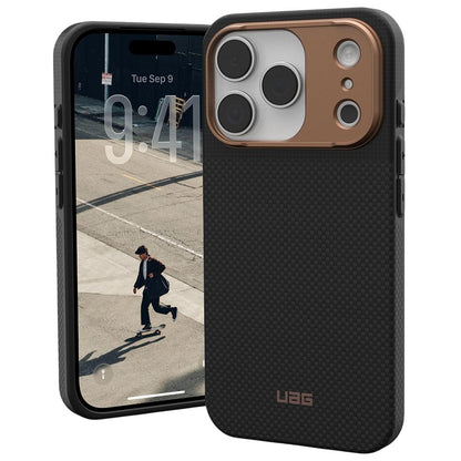 MagSafe Case for Apple iPhone 17 Pro, Urban Armor Gear, Fibr Armr, Black Bronze