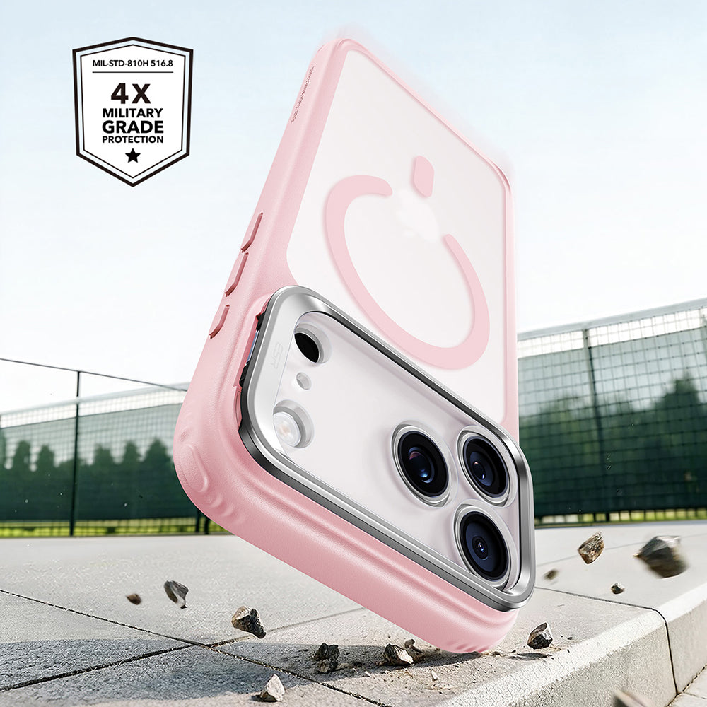 MagSafe Case for Apple iPhone 18 Pro / 17 Pro, ESR, Classic Hybrid Kickstand, Satin Pink