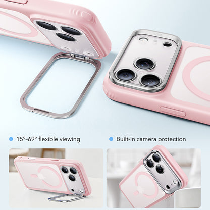 MagSafe Case for Apple iPhone 18 Pro / 17 Pro, ESR, Classic Hybrid Kickstand, Satin Pink