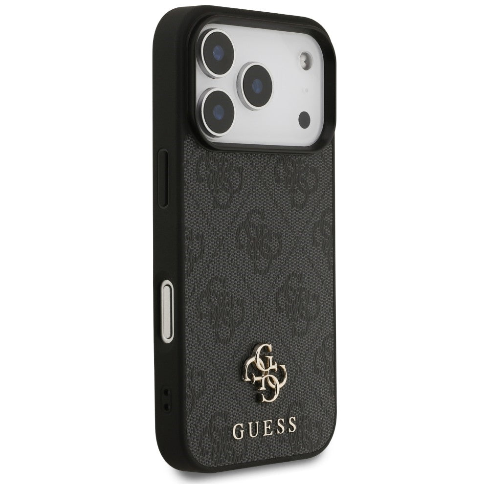 MagSafe Case for Apple iPhone 18 Pro / 17 Pro, Guess, 4G Small and Classic Logo, Black