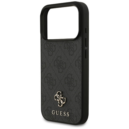 MagSafe Case for Apple iPhone 18 Pro / 17 Pro, Guess, 4G Small and Classic Logo, Black