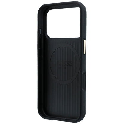 MagSafe Case for Apple iPhone 18 Pro / 17 Pro, Guess, Kevlar Triangle Logo, Black