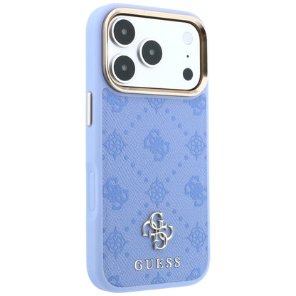 MagSafe Case for Apple iPhone 18 Pro / 17 Pro, Guess, Peony 4G Small Logo, Blue